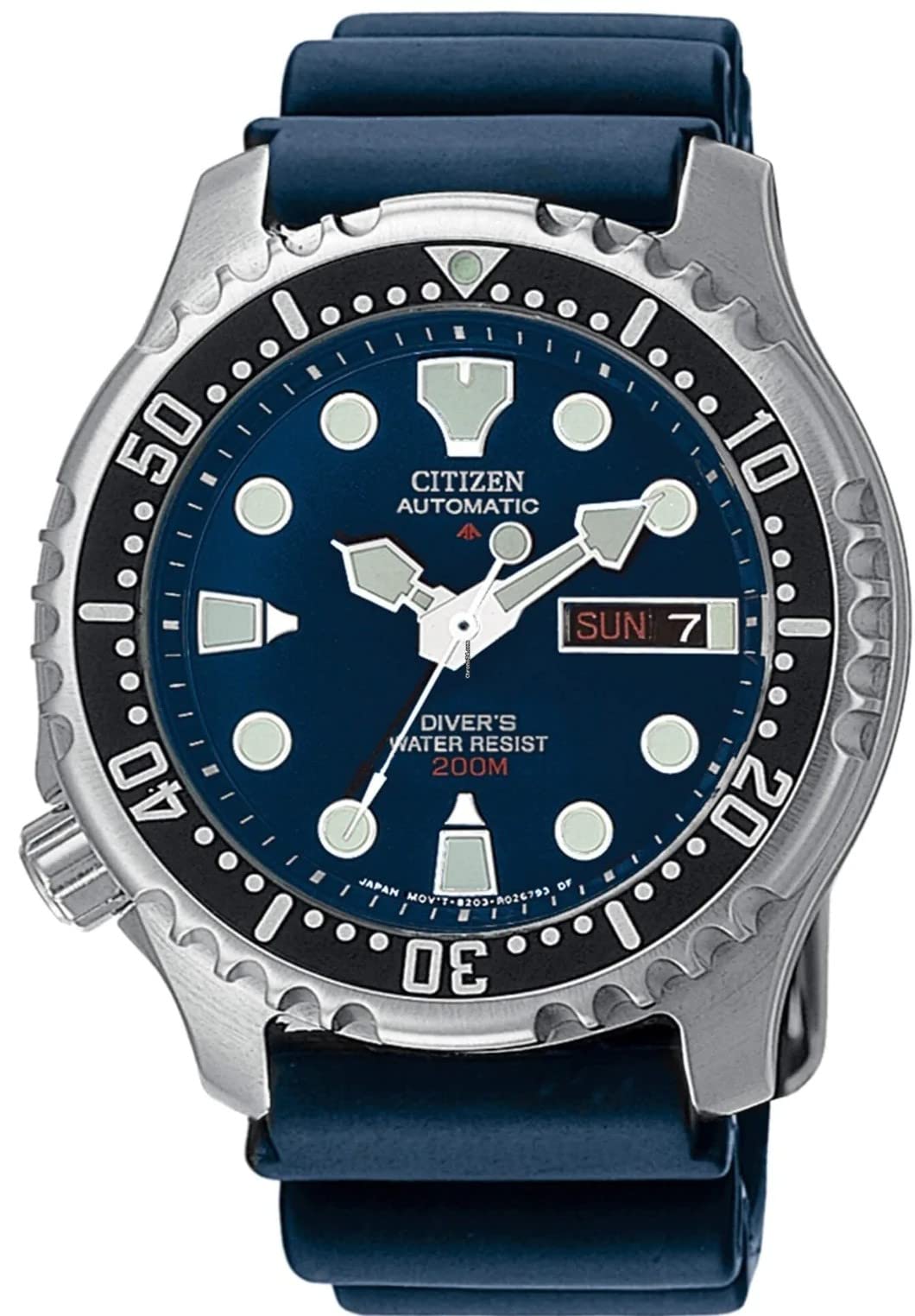 

CITIZEN PROMASTER Automatic 200m Water Urethane Band NY0040-17L Diver s Watch, Resistant, Men s Watch, Blue/Navy, [Used] синій