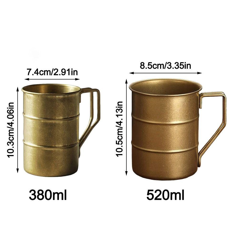 380/500ml Water Cup Stainless Steel Coffee Cup New Beer Mug  for Outdoor Camping Picnic