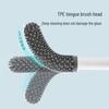 ecoco Wall-Mounted Silicone Toilet Brush with Holder