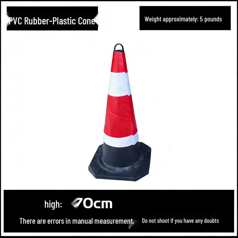 Brangdy 70cm Reflective Rubber Traffic Cone - No Parking