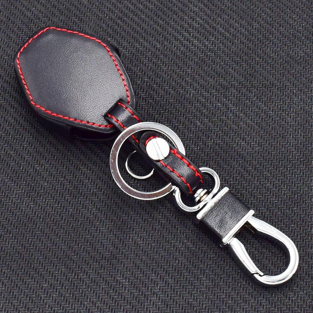 Leather Car Key Cover Auto Accessory For Bmw 5 6 M5 M6 Series E34 E36 E38 E39 E60 E61 E63 E64 Remote Control Fobs Protector Case