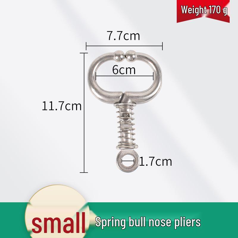 

Stainless Steel Spring Bull Nose Ring Pliers - Piercing Clip Tool, No Punch Needed