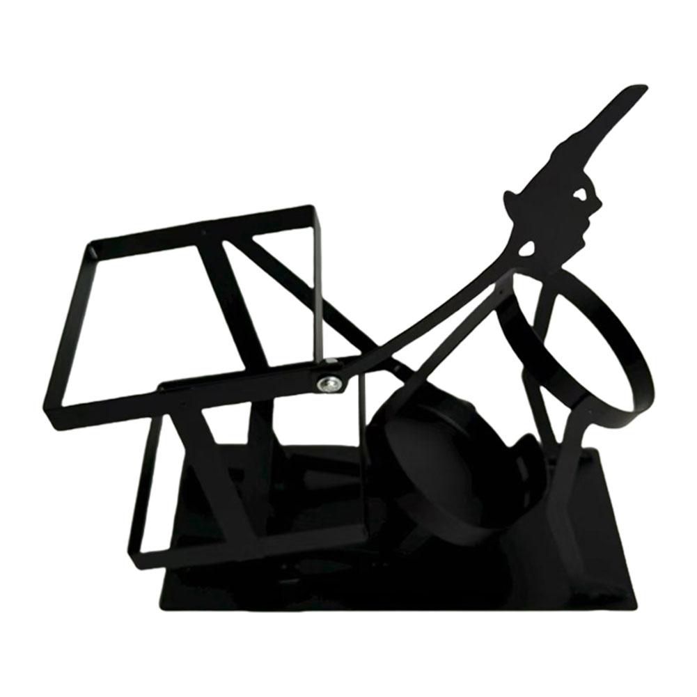 Retro Metal Red Wine Rack Skull Skeleton Design Wine Holder Skull Metal Wine Rack for Home Kitchen Bar Table Decoration