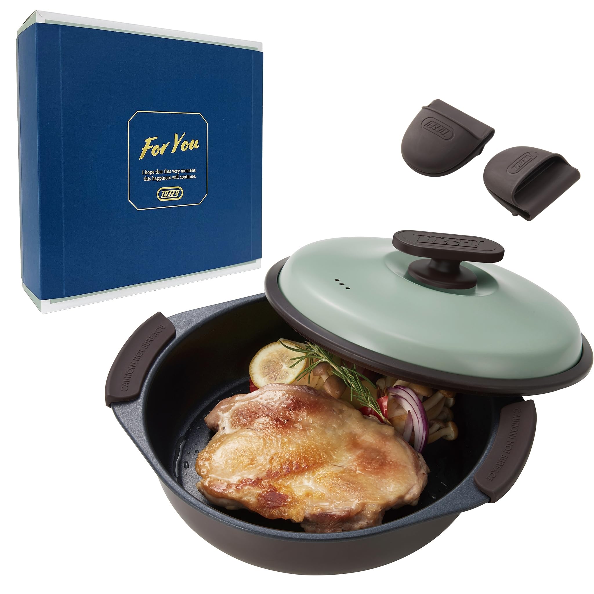 

[Official Online Exclusive] [Toffy] Microwave Grill Pot K-MW4, Deep Pot, Hands-Free Cooking, 6-in-1 Functions: Bake, Fry, Steam, Boil, Cook, and Simme