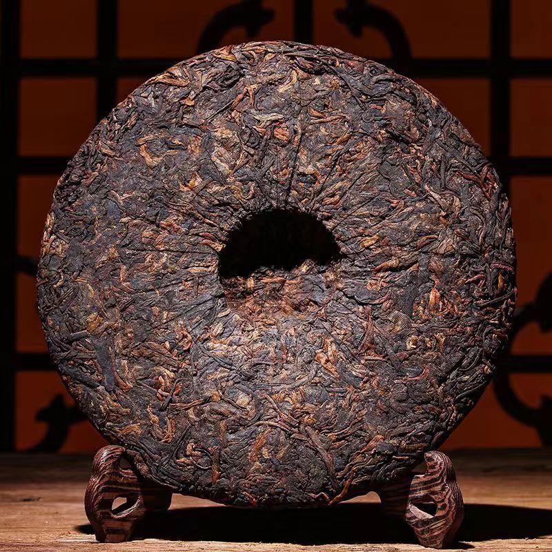 357g Iceland Ripe Puerh Tea Cake Yunnan Bingdao Old Pu-erh Cooked Tea Pu'er Tea