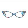Moda mujer gafas de lectura tipo ojo de gato hombres presbicia anti luz azul gafas