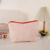 Striped Print Makeup Bag Zipper Design Portable Cosmetic Pouch Large Capacity Makeup Organizer Skincare & Beauty Essentials