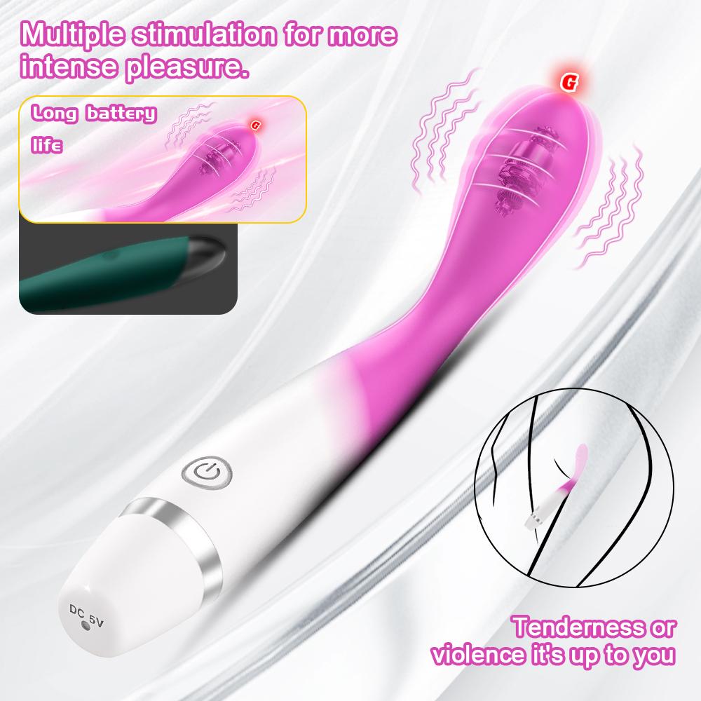 Silicone Powerful Vibrator, Female Sex Toy G-Spot Clitoral Stimulator Female Masturbator Anal Plug, Adult Sex Toys, Sex Toys 18+