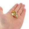 10Pcs 2.1cm Golden Metal Christmas Bells Small Jingle Bells for Tree Door Wall Bag Decoration Holiday Festive DIY Craft Jewelry