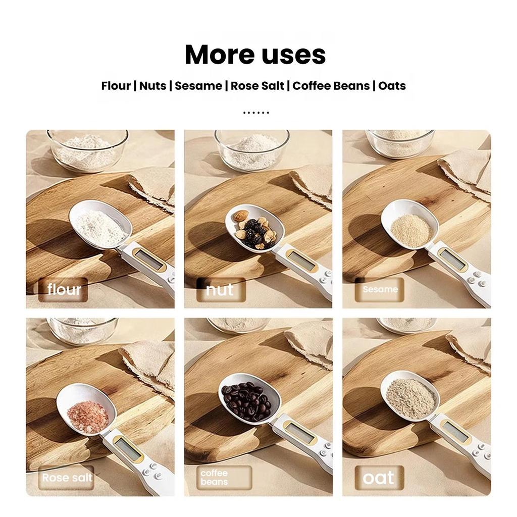CLITON Electronic Measuring Spoon, Baking Scale, Measuring Spoons for Home Use, Gram Spoons, Milk Powder And Baked Goods Weighing Scale, Coffee Scale