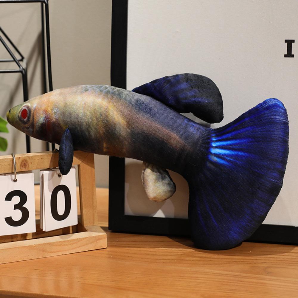 Cartoon Simulated Guppy Plush Toys Stuffed Animal Fish Anime Pillow Dolls  Home Decoration