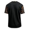 Herren Casual Corduroy Kurzarm Leicht Atmungsaktiv Rundhalsausschnitt Oberteil Halloween-Thema Aufdruck Buchstaben Design Bequeme Passform