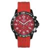 Ranger Chronograph Rubber Strap Red Dial Quartz 7064.9876 100M Men's Watch
