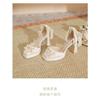 Fashion Girls High Heels Kids Princess Sandal Ladies Platform  Bow Lace Mary Jane Lolita Shoes Women Party High Heels  Women Pumps