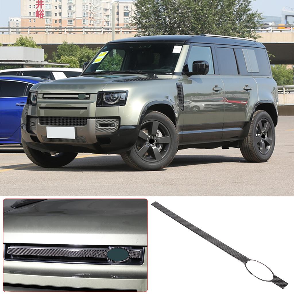 Carbon Fiber Front Grille Trim Strips for Land Rover Defender 90 110 -23