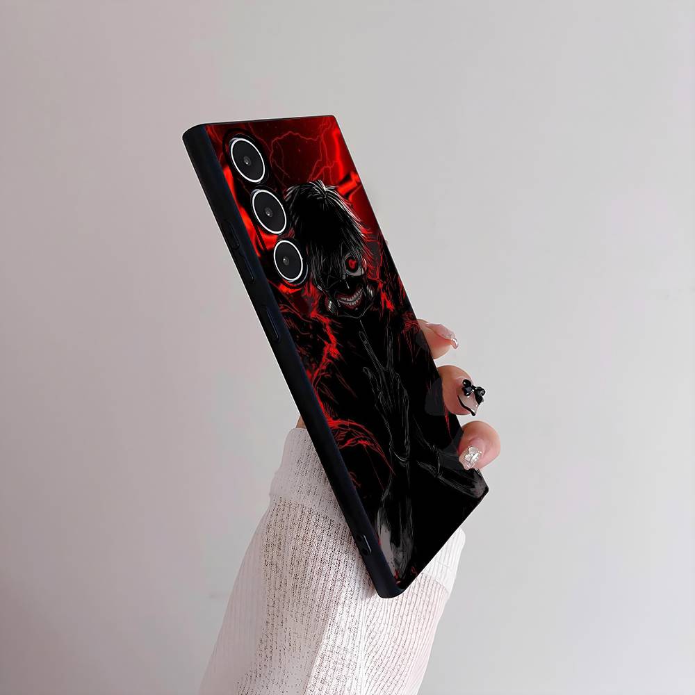 Anime T-Tokyo G-Ghoul Kaneki Phone Case For Samsung Galaxy S25 S24 S22 S23 Ultra S21 S20 Plus Frosted Non-Slip Full Soft Cover