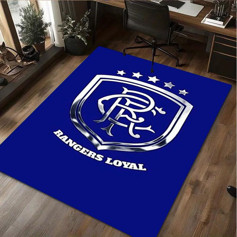 1Pc Rangers Football Club Print Rug - Home Decoration Carpet For Living Room Bedroom Flooring Computer Chair Area Rug