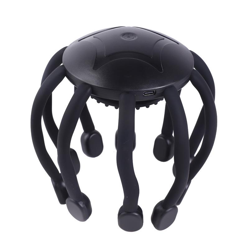 

Multi-frequency Electric Head Massager - Octopus Claw for Headache Relief and Decompression чорний
