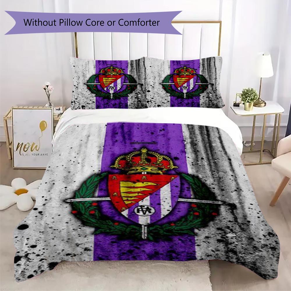 Set Copripiumino Trapuntato con Fantasia Real Valladolid Federa Decorazione per la Casa Regalo di Compleanno (1 * copripiumino + 2 * federe senza imbottitura)