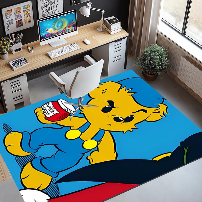 Bamse Pattern Rug, Indoor/Outdoor Mat, for Picnic, Gameroom, Bedroom, Office, Living Room, Home Decor Carpet, Birthday Gift