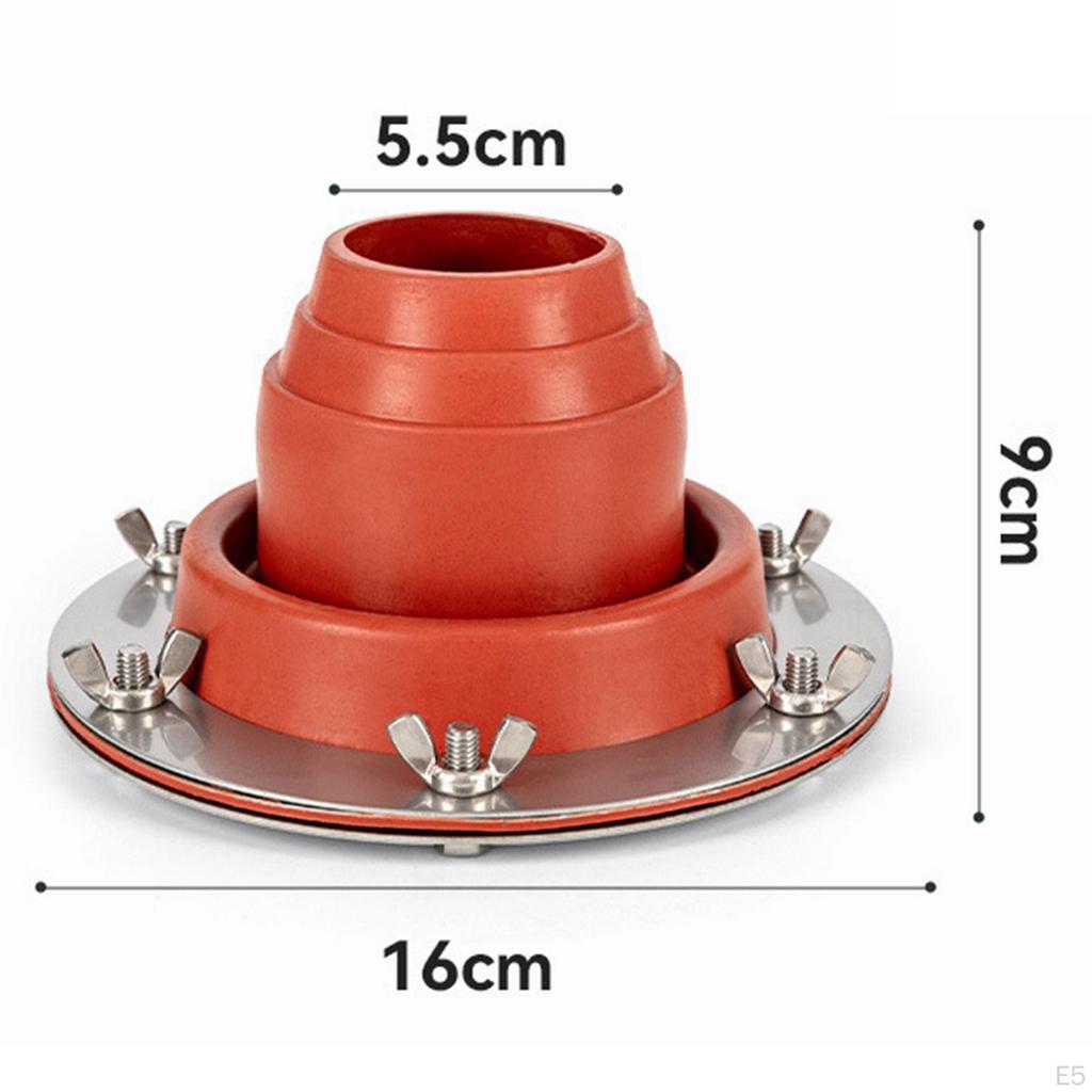 Silicone Tent Jack Anti Scald Protection Firewood Pipe Flashing Chimney Vent for Garage Shed
