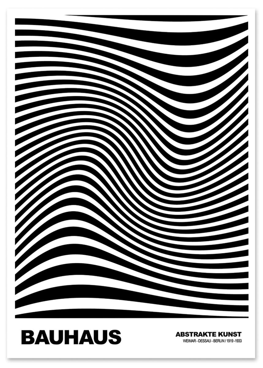 

Plakat czarno biały bauhaus 30x40 cm