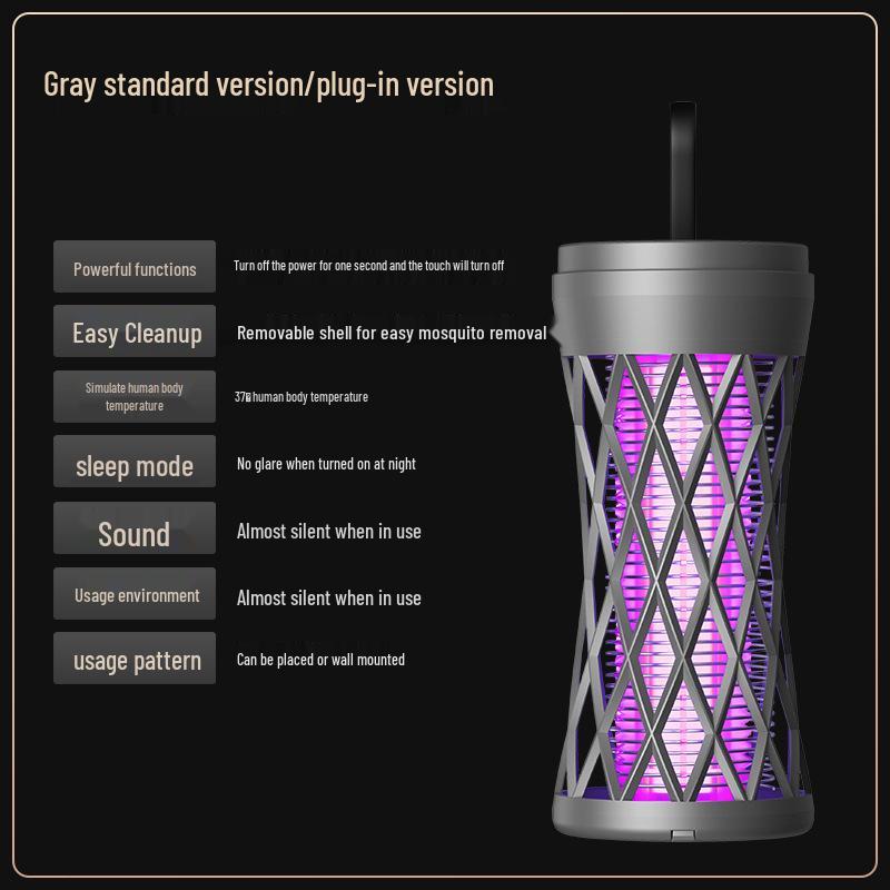 Automatic Wall-Mounted Indoor Mosquito and Fly Killer Lamp for Home, Restaurant, Hotel, or Shop Use