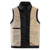 Men's Sleeveless Coat Lambswool Zipper Vest Winter Plus Size Male Warm Waistcoat Fleece Vest Brand Clothing Winter Vest Jackets