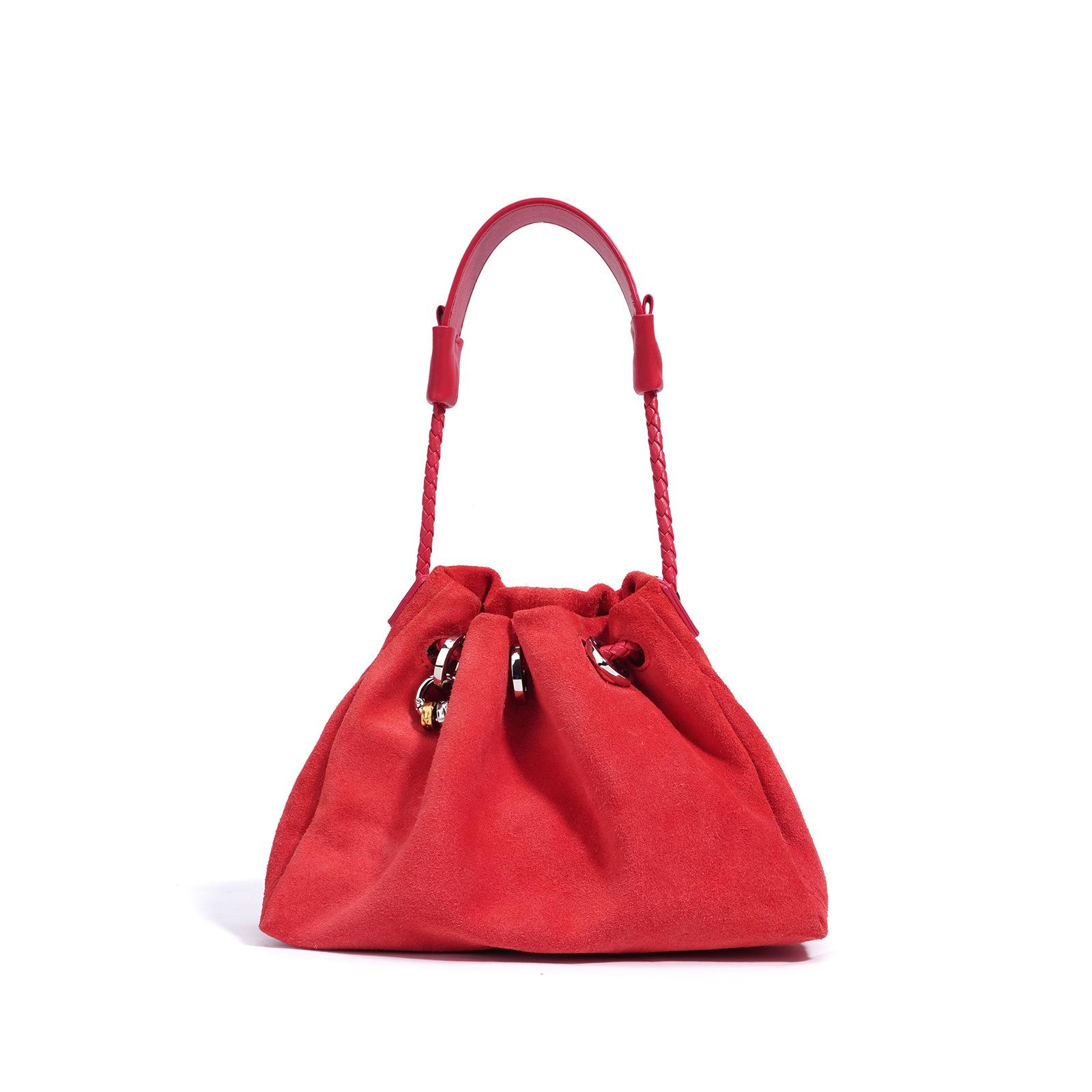 

2025 нишевый дизайн сумочка высокого класса на кулиске сумка-сюрприз ленивая повседневная плиссированная облачная сумка-мессенджер женская сумка