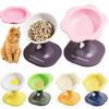 Creative Cat Food Water Bowl Cartoon Elevated Pet Feeder Bowl Pet High Footed Bowl  Dog Accessories