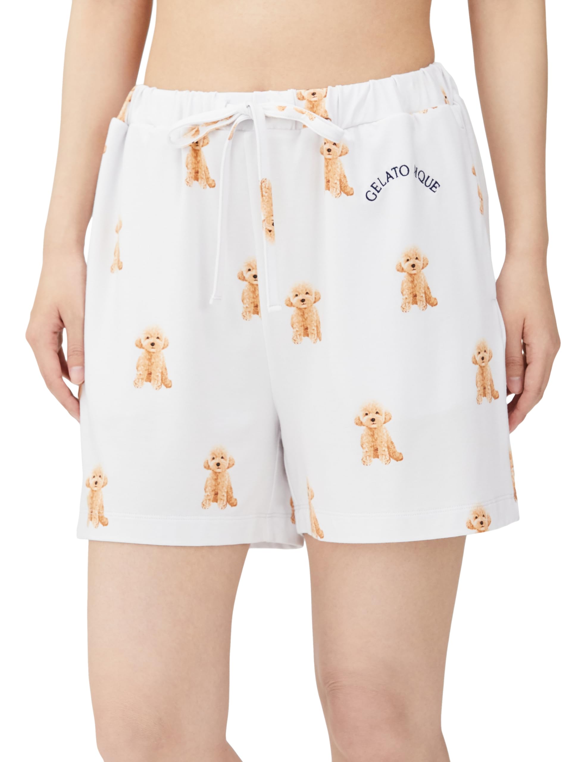 

Женские шорты с принтом собак Gelato Pique PWCP241258 LGRY