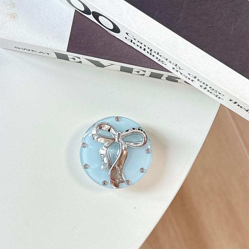 

Creative Women s Ring Stand: Retractable Desktop Phone Holder & Airbag Support in Korean Ins Style