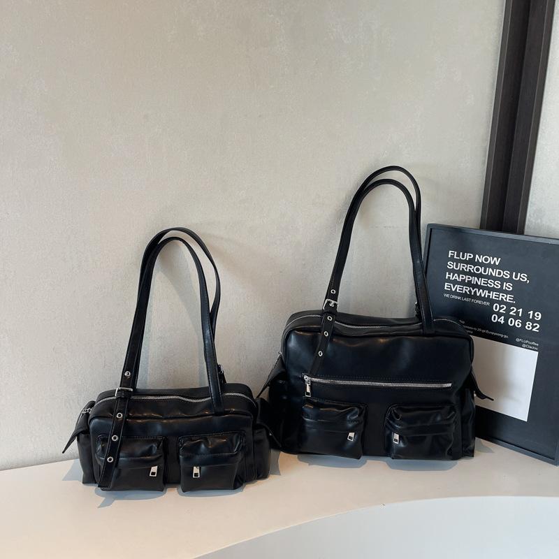 Multi-pocket Large-capacity Tote Bag Women's New Fashion Shoulder Armpit Bag
