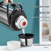 Stainless Steel Large Capacity Portable Thermos for Men & Women - Ideal for Car, Construction Site, and Home Use.