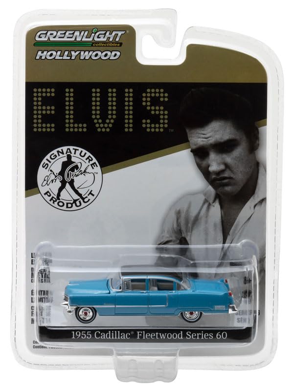 Greenlight Cadillac Fleetwood 1955 Blue Elvis Fleetwood ELVIS GREENLIGHT 1/64 [Used]