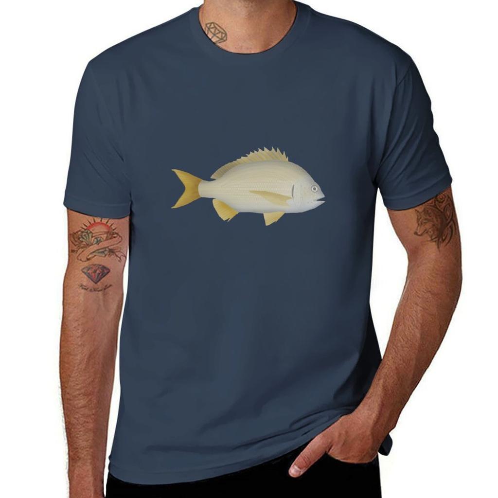 Yellowfin Bream TShirt Heavy Duty Casual Work Tee