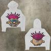 Womens Y2K Oversized Hoodie Cartoon Graphic Print Streetwear Casual Sweatshirt