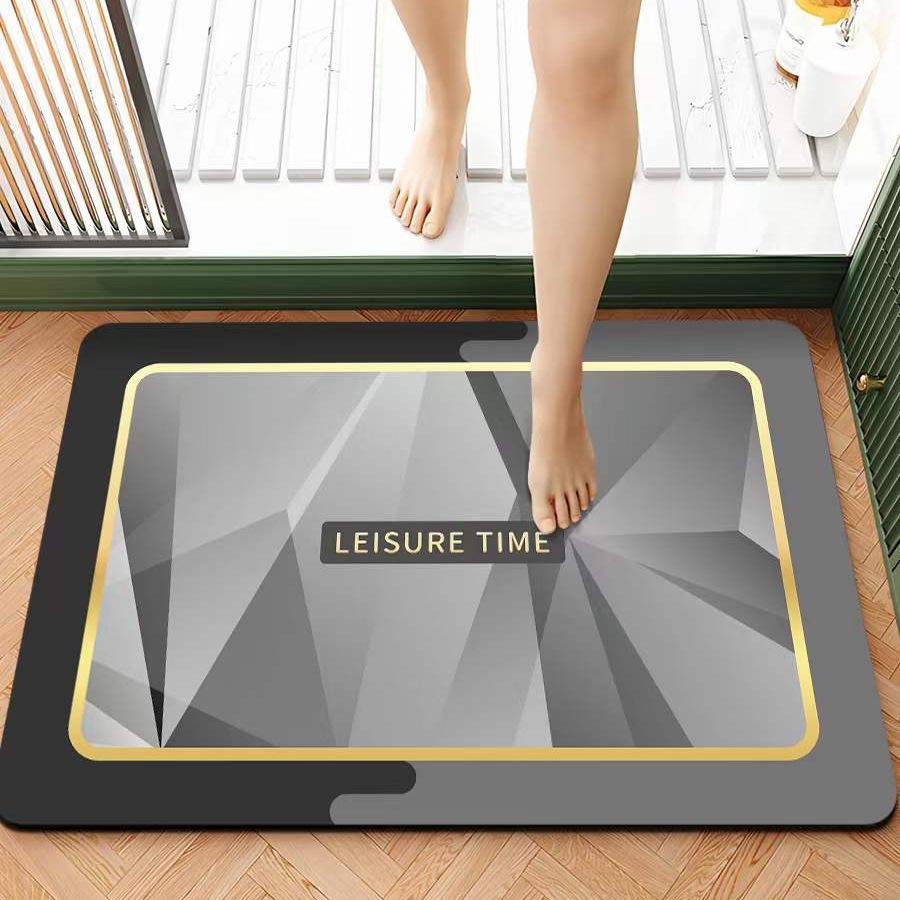 

Впитывающий коврик для пола в ванной комнате, коврик для двери в ванной комнате, минималистичный домашний коврик для двери 40 * 60Cm