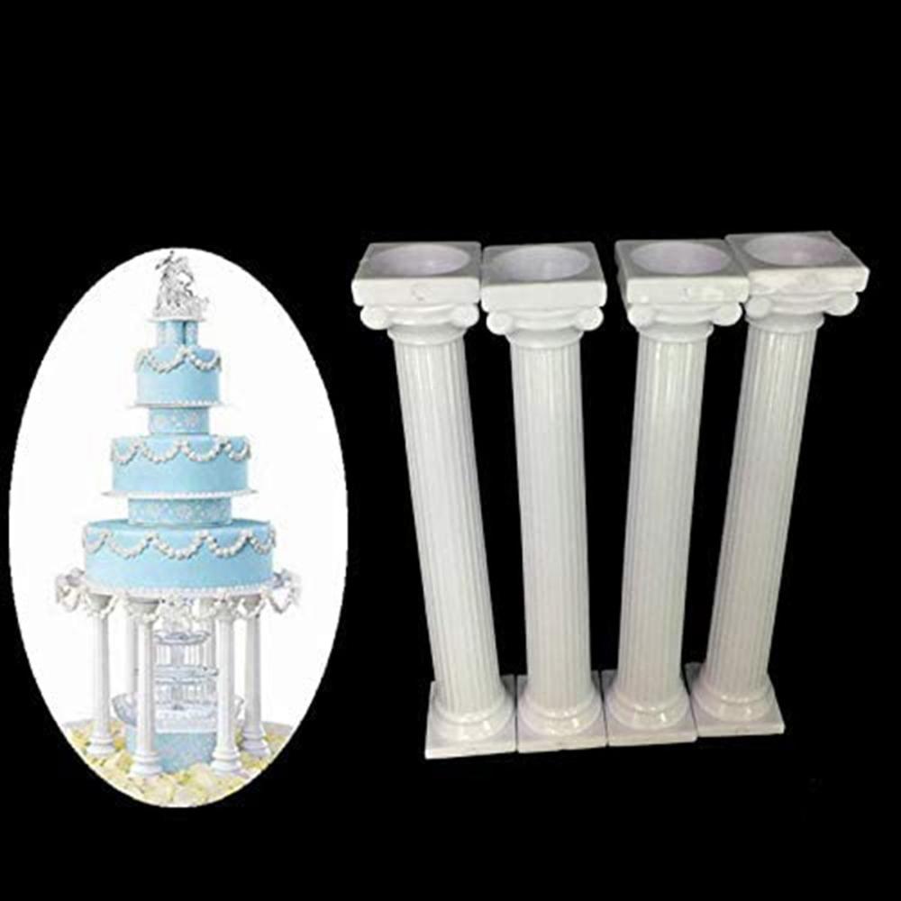 Happy Birthday Support Rod Display DIY Cake Decoration Roman Column Cakes Separator Tiered Stands