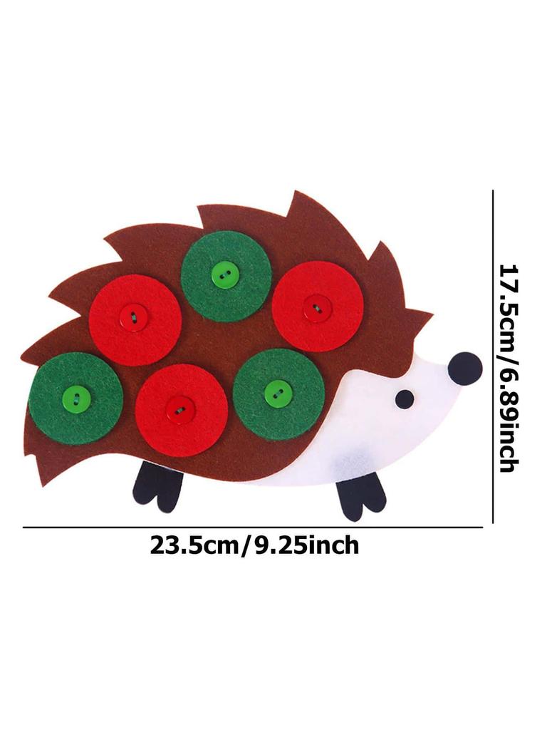 Children Diy Button Early Education Children Toys Montessori Teaching AIDS To Learn Non-woven Fabric Button Up Toy Supplies