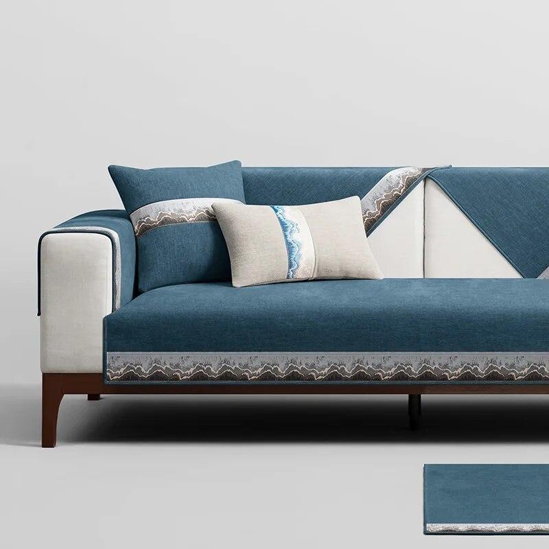 

Новый жаккардовый чехол для дивана из синели в китайском стиле, кожаный чехол для дивана из цельного дерева, противоскользящий чехол для дивана 2/3/4, полотенце для сиденья 70x70cm 1pcs