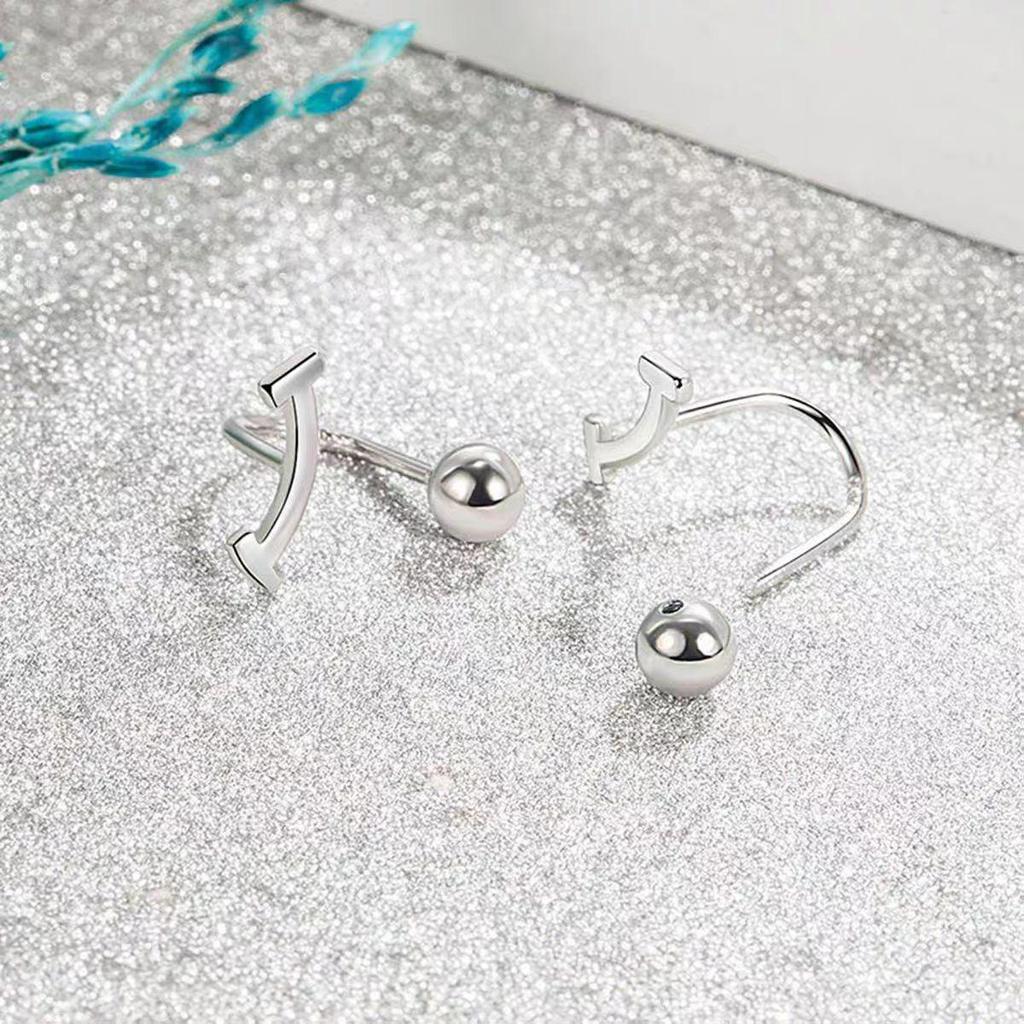 Korean Elegant Star Smile Titanium Ear Stud