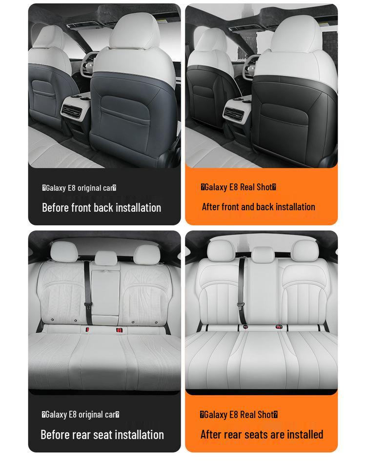 2024 Semi-Enclosed Universal Car Seat Cover for All-Season Comfort, Compatible with Galaxy E8.