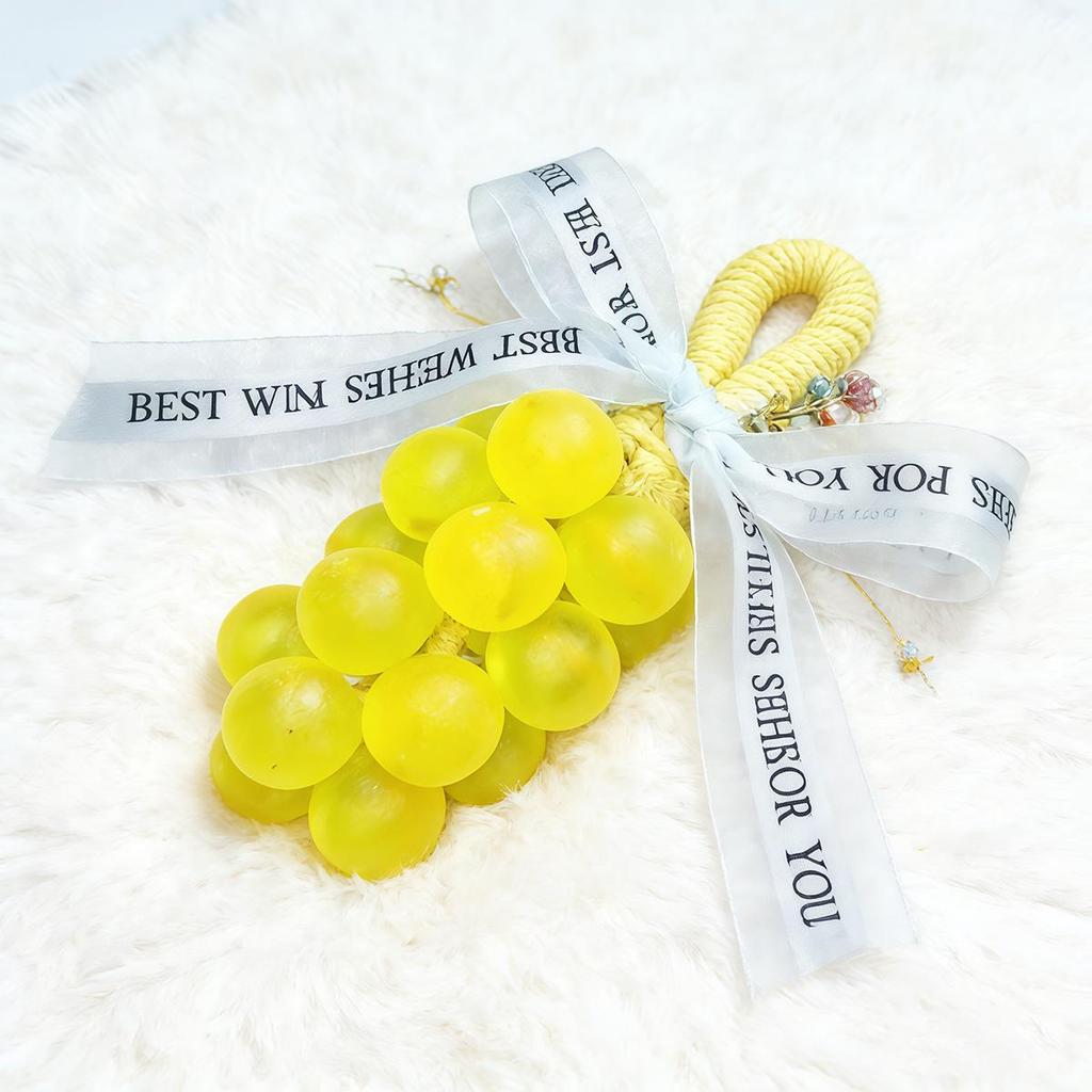 Crystal Grape Cluster Soap: Handmade, Long-Lasting Fragrance, Essential Oil Bath & Hand Wash, Aromatherapy Imitation Fruit Soap.