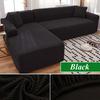 Potah na pohovku do obývacího pokoje Silný elastický Polar Fleece Rohový potah ve tvaru L na pohovku Chaise Longue