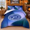 Printed 3Pcs Bedding Set Portsmouth FC Pattern Bed Sheet Pillowcase For Bedroom Decor
