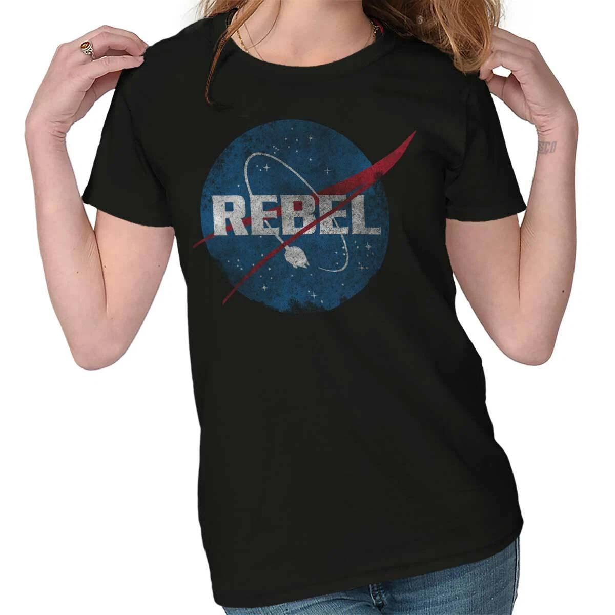 Cool Distressed Space Movie Rebel Ship Logo Womens Top Junior Graphic Tee XXXXL