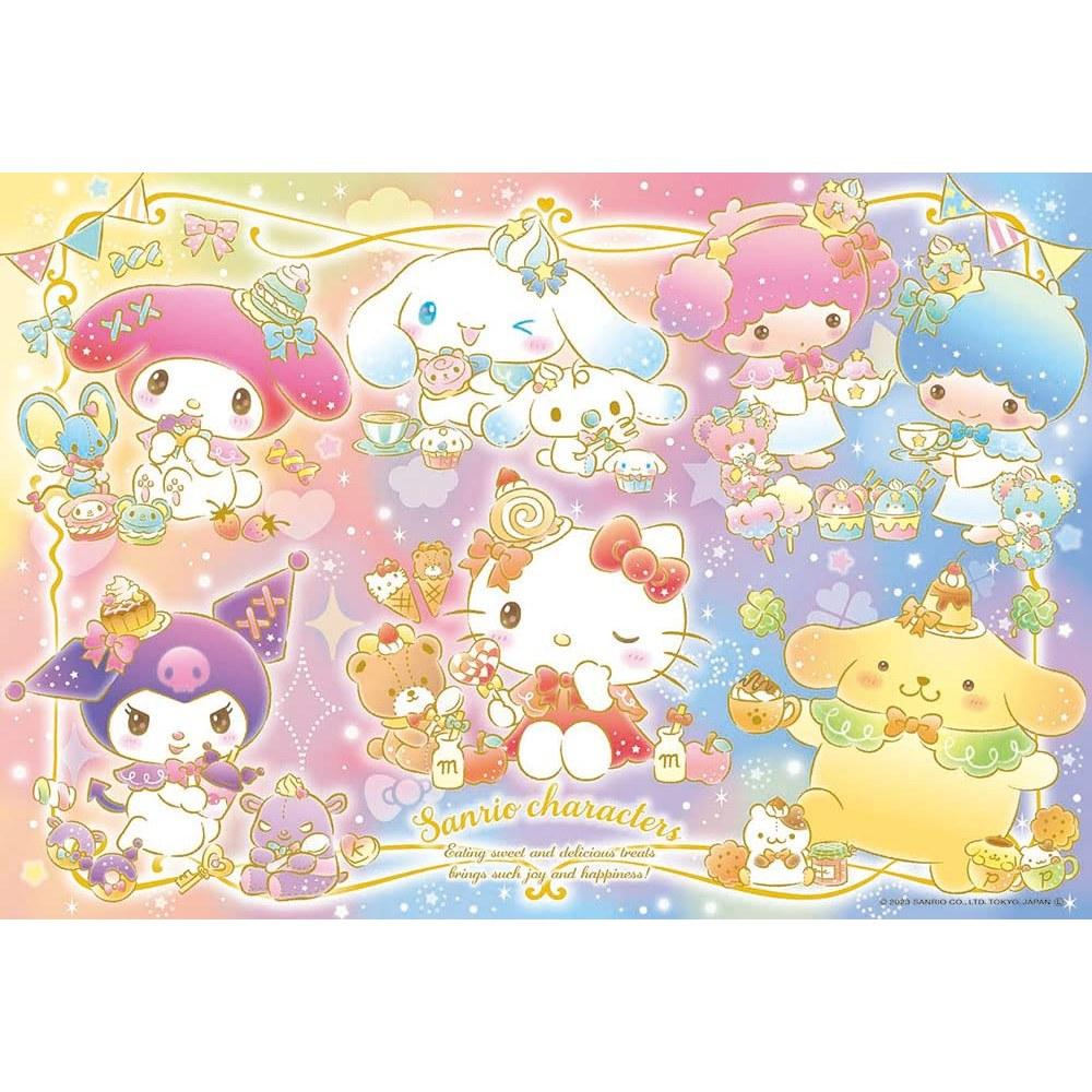 BEVERLY 150 Large Jigsaw Puzzle Sanrio Characters Glittery Snack Time (26×38cm) 150L-001