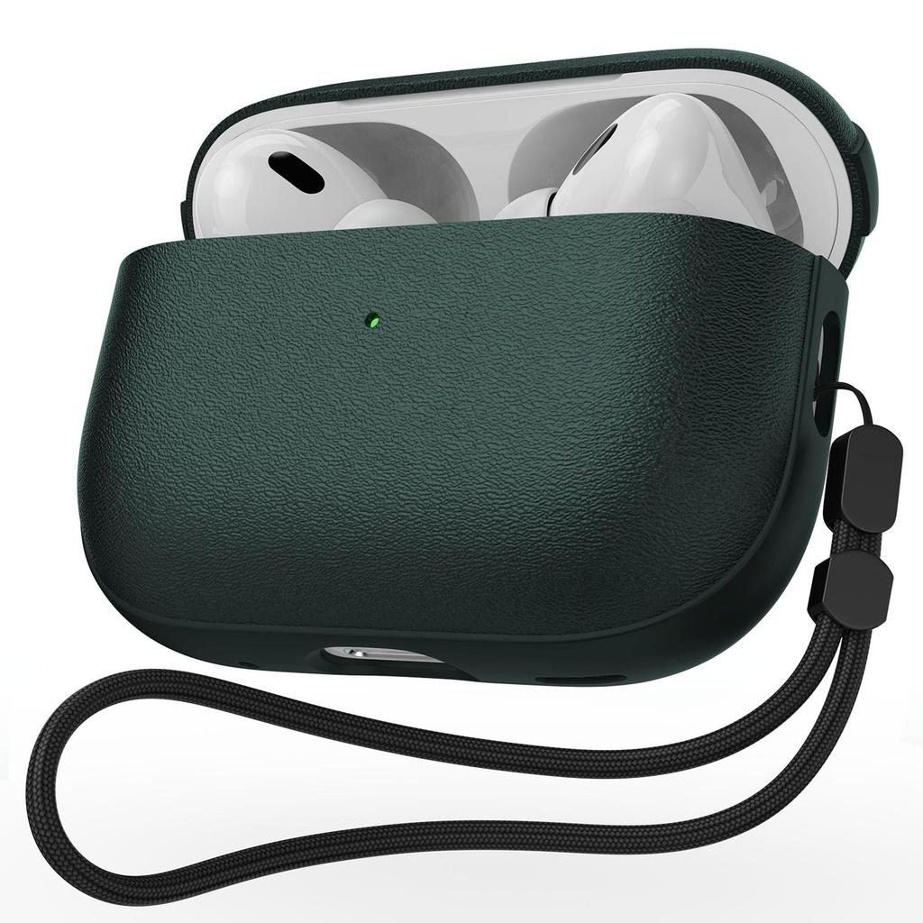 Nouveau Étui pour écouteurs AirPods Pro 3 Texture cuir Pour AirPods Pro 3ème génération Étui de protection avec cordon pour AirPods Pro3