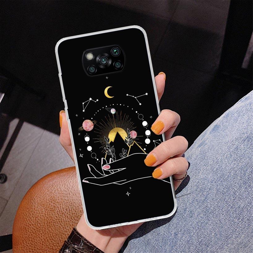 Moon Mystery Totem Witche Phone Case For Xiaomi Poco X7 X6 X5 Pro F7 Ultra Redmi 15C 15 13C 13 12C 12 10 10A 10C 9 9A 9C 9T Cove